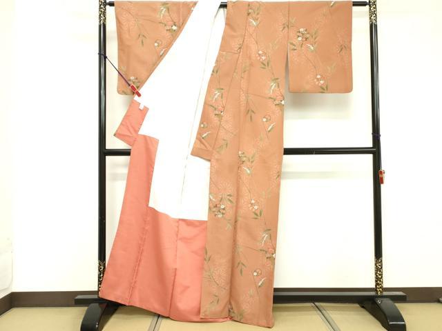 平和屋着物■小紋　花丸文　洗える着物　DABF4343cd