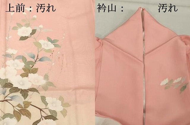 平和屋着物■訪問着　枝花文　暈し染め　金彩　正絹　逸品　DABF4360cd