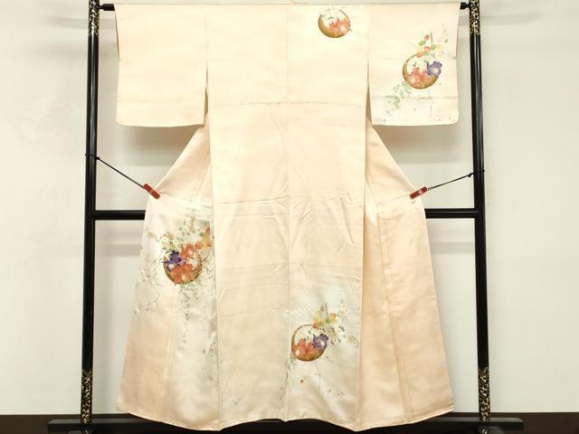 平和屋着物■訪問着　花丸文　暈し染め　金彩　正絹　逸品　DABF4362cd