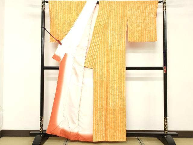 平和屋着物■上質な小紋　総絞り　間道　正絹　逸品　DABF4365cd