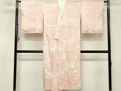 平和屋着物■長襦袢　無双仕立て　舞桜文　正絹　逸品　DABF4371cd
