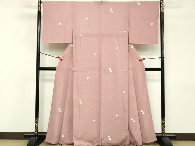 平和屋着物■小紋　草花文　洗える着物　DABF4374cd