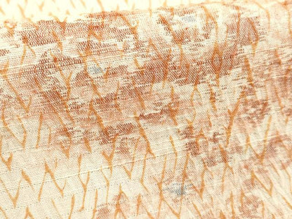 平和屋着物■上質な小紋　紬地　絞り　舞花文　正絹　逸品　DABF4377cd