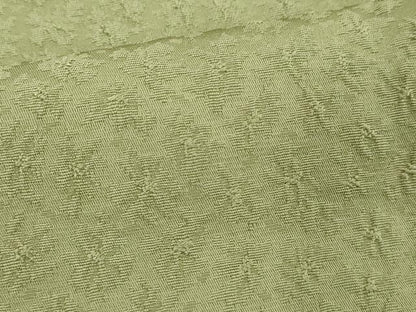平和屋着物■上質な色無地　舞花地紋　柳色　正絹　逸品　DABF4390cd