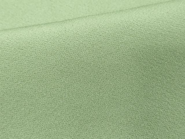 平和屋着物■上質な色無地　山葵色　正絹　逸品　DABF4394cd