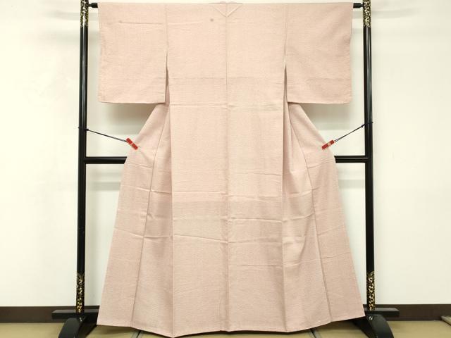 平和屋着物■上質な紬　十字絣　正絹　逸品　DABF4400cd