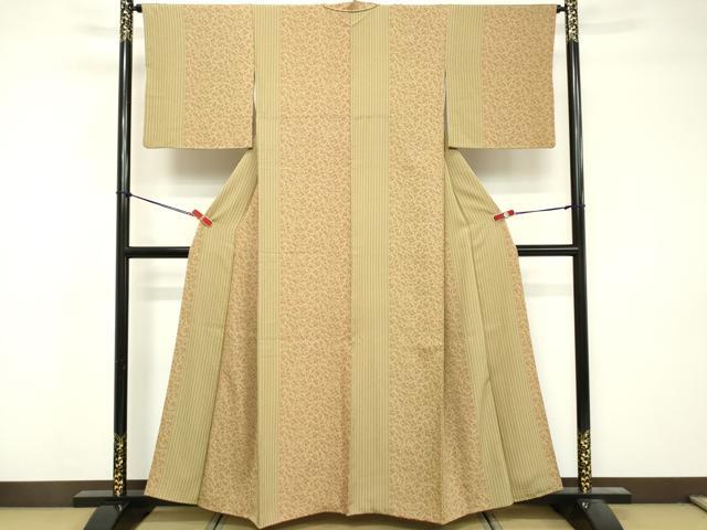 平和屋着物■上質な小紋　花間道　正絹　逸品　DABF4407cd