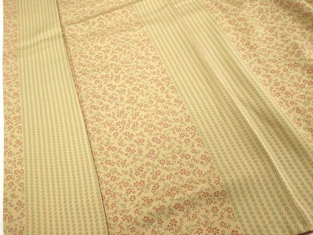 平和屋着物■上質な小紋　花間道　正絹　逸品　DABF4407cd