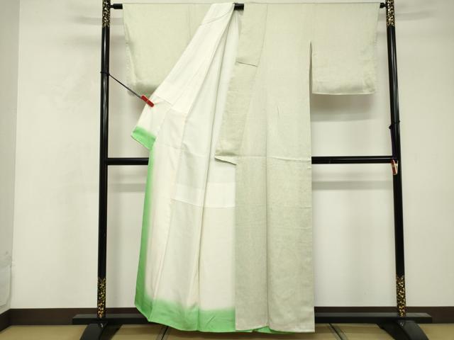 平和屋着物■上質な小紋　霞文　暈し染め　正絹　逸品　DABF4410cd
