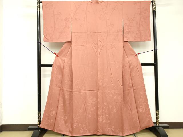 平和屋着物■上質な色無地　薄紅色　正絹　逸品　DABF4411cd