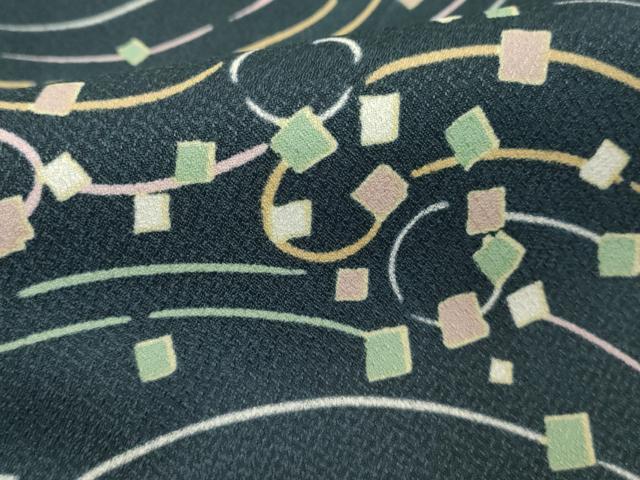 平和屋着物■小紋　流水文　洗える着物　DABF4412cd