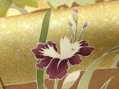 平和屋着物■京友禅作家　倉田泰波　黒留袖　草花文　金彩　仮絵羽　正絹　逸品　未使用　DABF4429cd