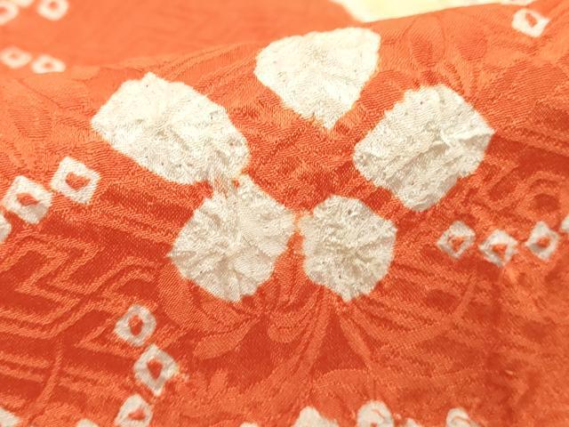 平和屋着物■訪問着　総絞り　重ね山花文　正絹　逸品　DABF4430cd