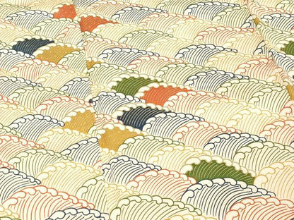 平和屋着物■訪問着　荒波文　金彩　正絹　逸品　DABF4431cd