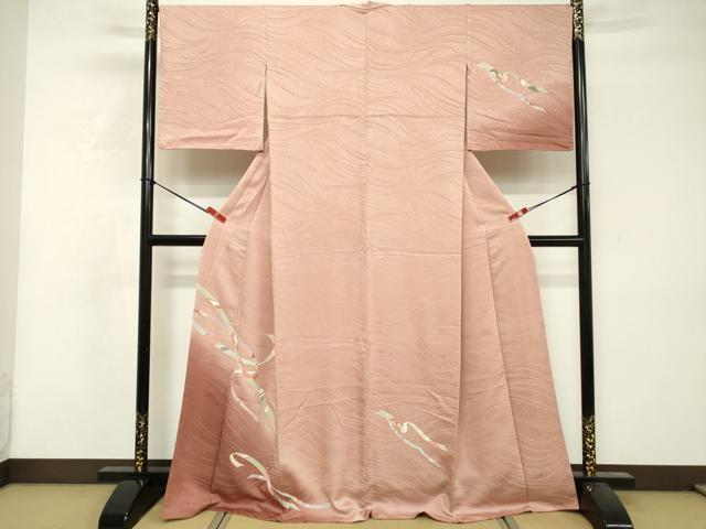 平和屋着物■訪問着　駒刺繍　鬘帯文　暈し染め　正絹　逸品　未使用　DABF4433cd