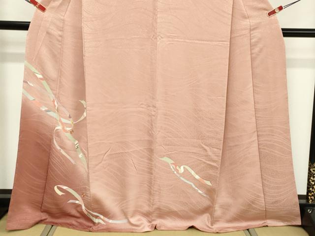 平和屋着物■訪問着　駒刺繍　鬘帯文　暈し染め　正絹　逸品　未使用　DABF4433cd