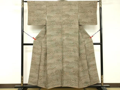 平和屋着物■江戸小紋 雲重ね吉祥文 正絹 逸品 DABF4438cd