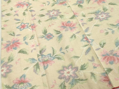 平和屋着物■上質な紬 舞花文 正絹 逸品 DABF4447cd