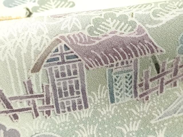 平和屋着物■訪問着　風景文　暈し染め　金彩　正絹　逸品　DABF4458cd
