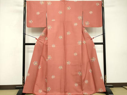 平和屋着物■小紋　花丸文　DABF4466cd