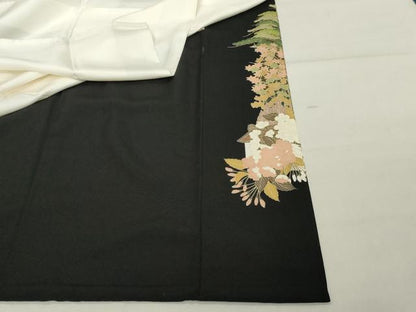 平和屋着物■豪華黒留袖 作家物 風景文 正絹 逸品 DABF4479cd