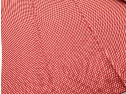 平和屋着物■上質なお召 井桁絣文様 正絹 逸品 未使用 DABF4488cd