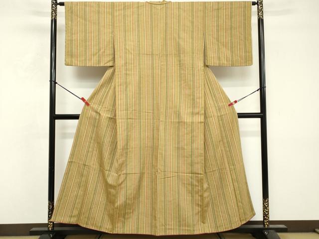 平和屋着物■上質な紬 間道 正絹 逸品 DABF4489cd