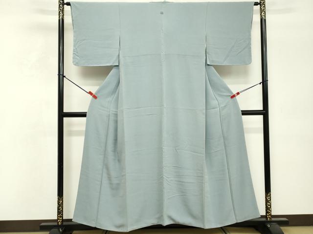 平和屋着物■上質な色無地 霞地紋 秘色色 正絹 逸品 DABF4496cd