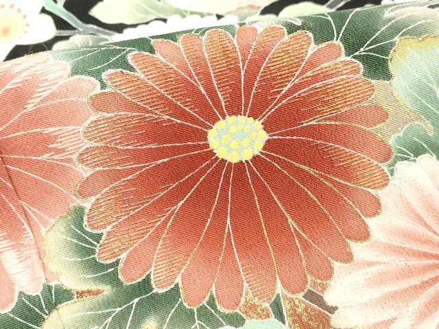 平和屋着物■豪華黒留袖 鴛鴦 暈し染め 金彩 正絹 逸品 DABF4499cd