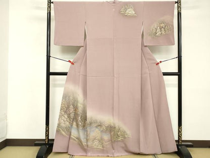 平和屋着物■訪問着 遠山風景文 金彩 正絹 逸品 DABF4509cd