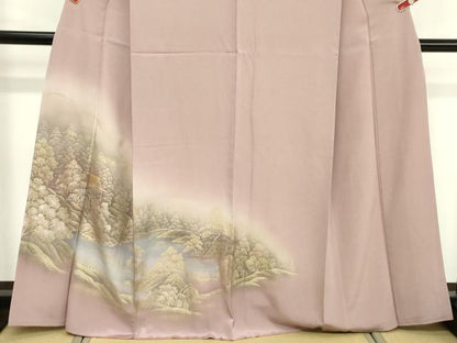 平和屋着物■訪問着 遠山風景文 金彩 正絹 逸品 DABF4509cd