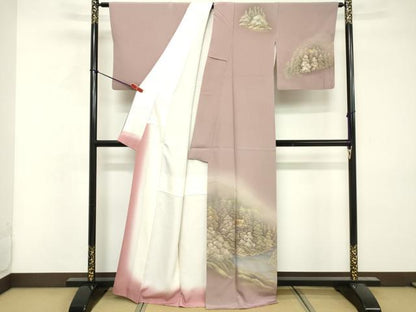 平和屋着物■訪問着 遠山風景文 金彩 正絹 逸品 DABF4509cd