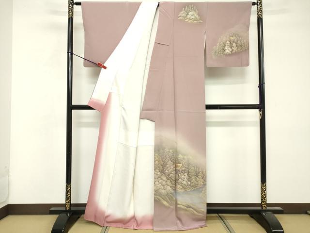 平和屋着物■訪問着 遠山風景文 金彩 正絹 逸品 DABF4509cd