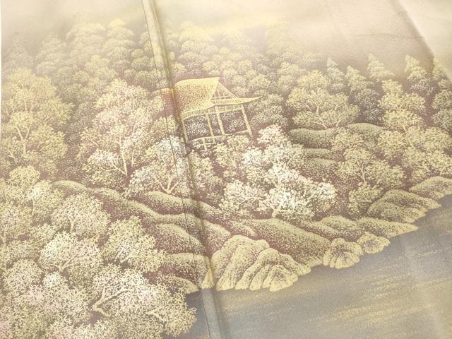平和屋着物■訪問着 遠山風景文 金彩 正絹 逸品 DABF4509cd
