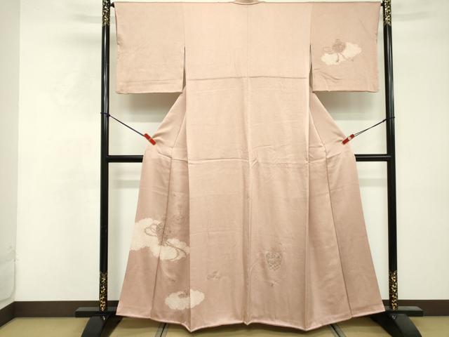 平和屋着物■訪問着　絞り　器物文様　正絹　逸品　DABF4513cd