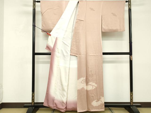 平和屋着物■訪問着　絞り　器物文様　正絹　逸品　DABF4513cd