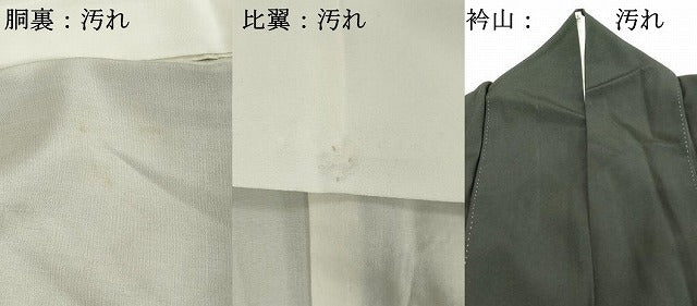 平和屋着物■豪華黒留袖　駒刺繍　尾長鳥花文　金彩　正絹　逸品　DABF4514cd