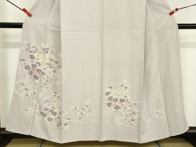 平和屋着物■訪問着　御所車花文　金彩　正絹　逸品　DABF4517cd