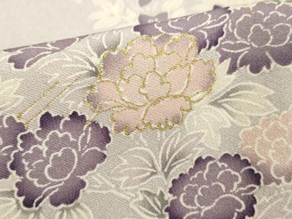 平和屋着物■訪問着　御所車花文　金彩　正絹　逸品　DABF4517cd