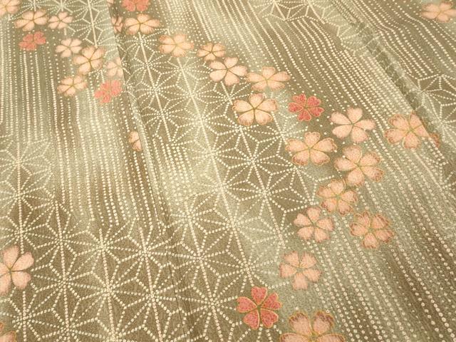平和屋着物■豪華振袖　麻の葉花文　正絹　逸品　DABF4519cd