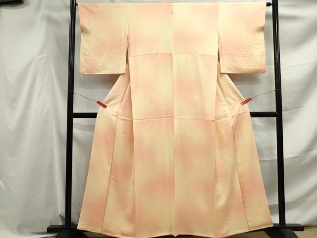 平和屋着物■上質な小紋　霞小花文　暈し染め　正絹　逸品　DABF4543qa