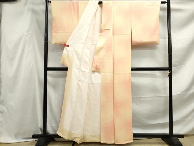 平和屋着物■上質な小紋　霞小花文　暈し染め　正絹　逸品　DABF4543qa