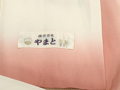 平和屋着物■上質な小紋　ふくれ織　扇面舞花文　暈し染め　金彩　やまと誂製　正絹　逸品　DABF4551qa