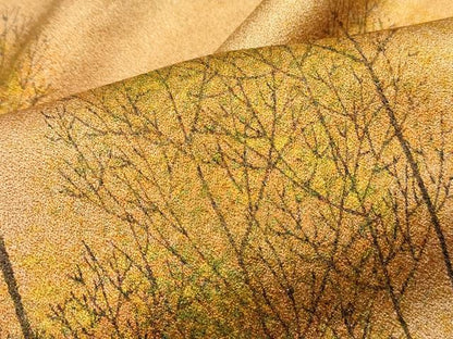 平和屋着物■訪問着　手描き　樹林文　暈し染め　正絹　逸品　DABF4555qa