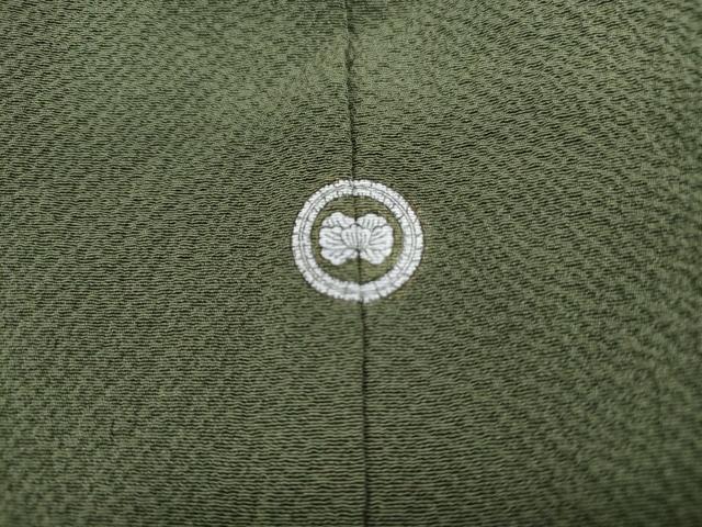 平和屋着物■上質な小紋　絞り　霞文　鬼しぼ縮緬　正絹　逸品　DABF4556qa