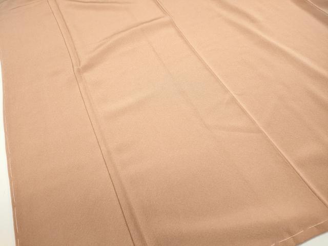 平和屋着物■上質な色無地　ときがら茶色　正絹　逸品　DABF4558qa
