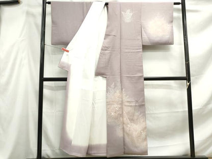 平和屋着物■訪問着　霞草花文　暈し染め　正絹　逸品　DABF4567qa