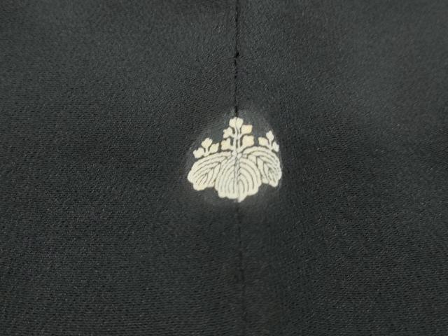 平和屋着物■豪華黒留袖　駒刺繍　地紙風景花文　暈し染め　金彩　正絹　逸品　DABF4573qa