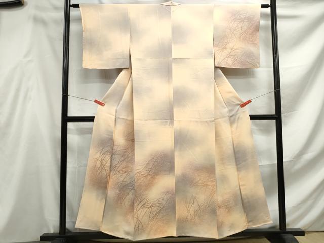 平和屋着物■訪問着　霞枝葉文　暈し染め　正絹　逸品　DABF4581qa