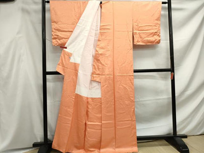 平和屋着物■上質な色無地 網目地紋 蘇比色 正絹 逸品 未使用 DABF4594qa